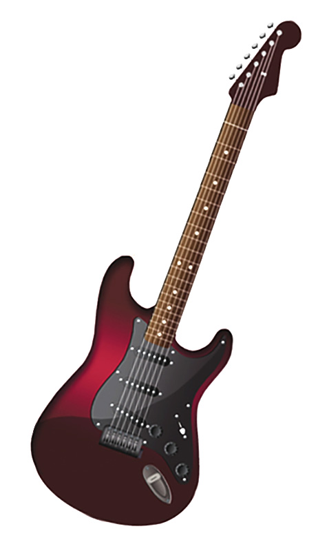 digital illustration guitar